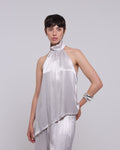 Peplum Top Grey