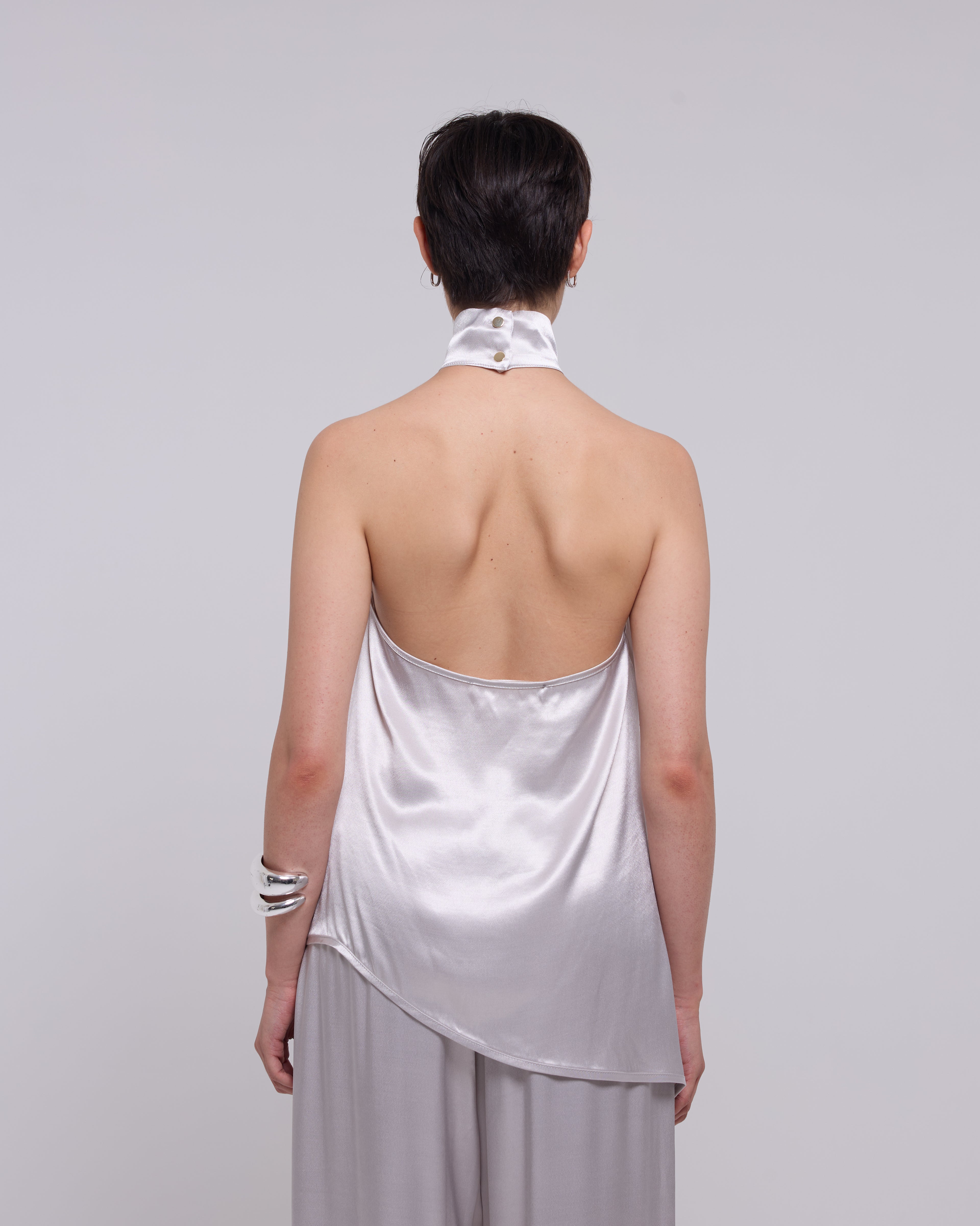 Peplum Top Grey
