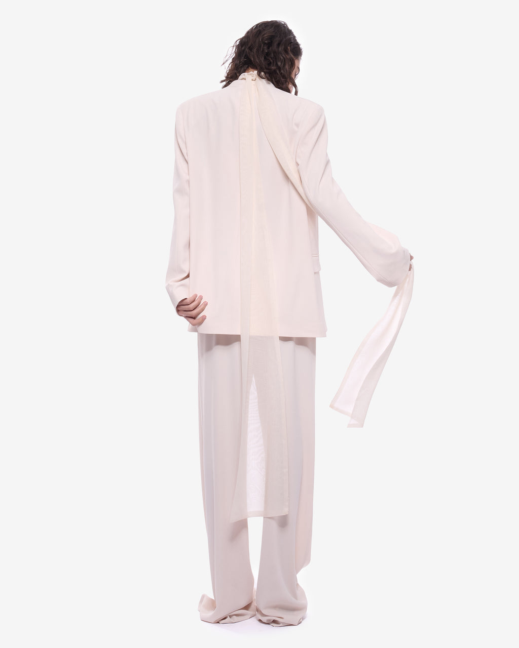 Jane Relaxed-fit Tailored Trousers Milk