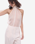 Eloise Sheer Chiffon Top Milk