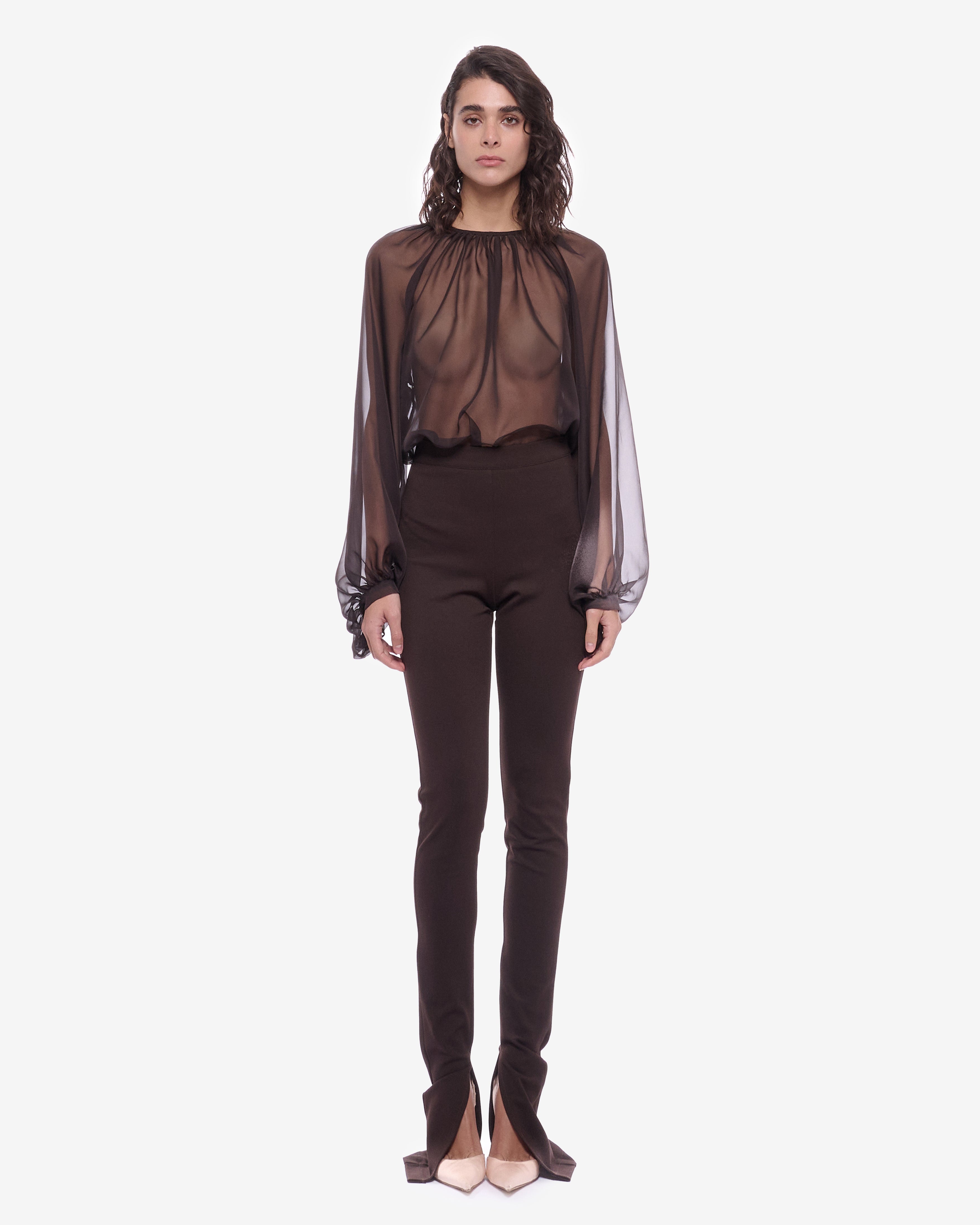 Khate Long Stretch Pants Brown