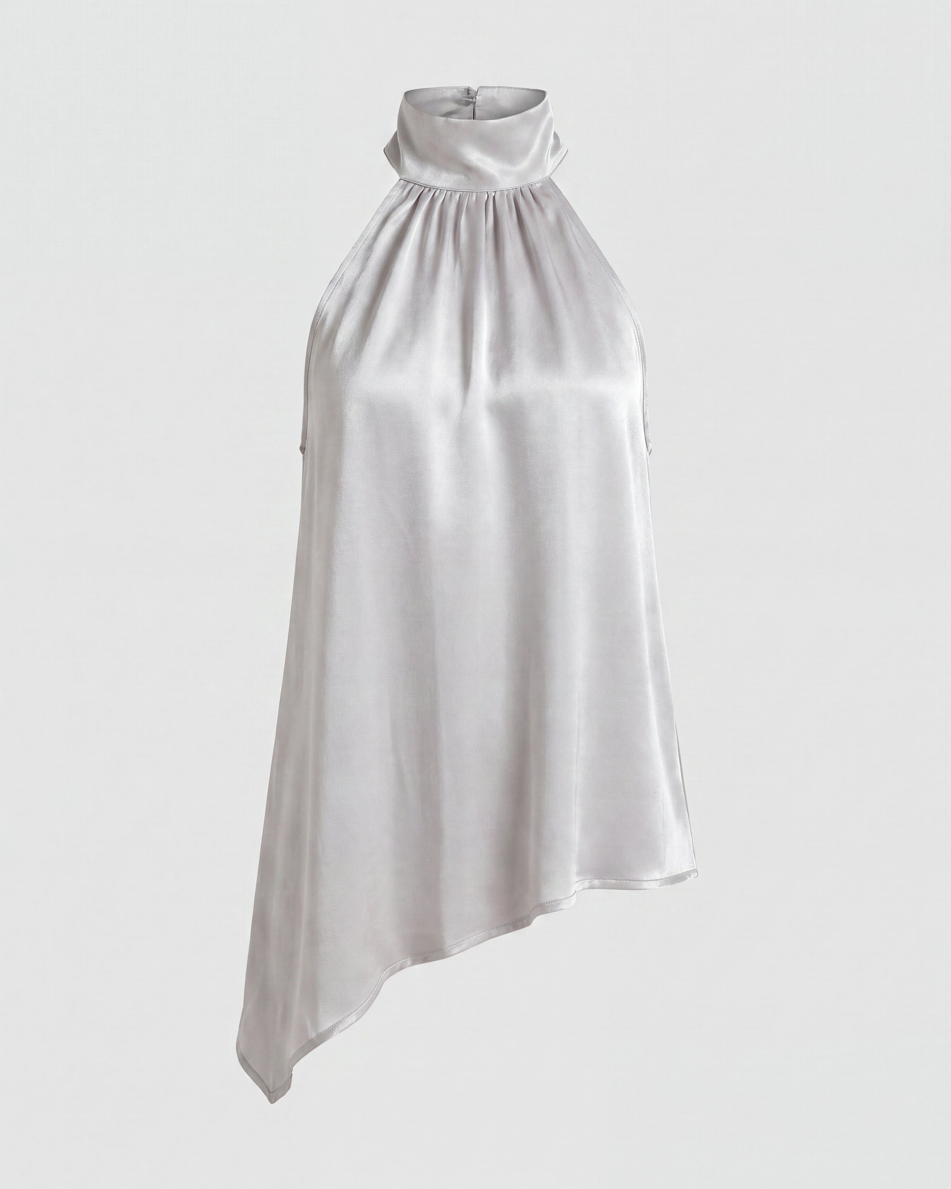 Peplum Top Grey
